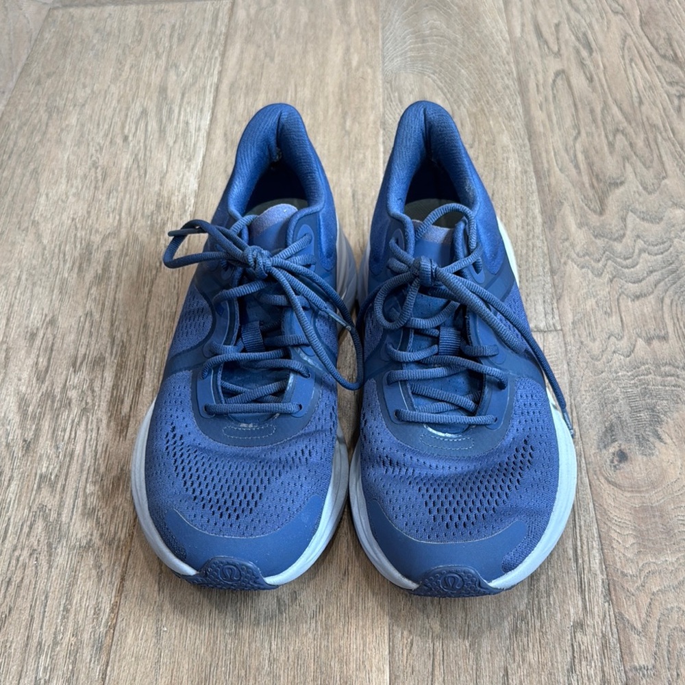 Lululemon Blissfeel Womens Running Shoe Water Drop / White / Blue Linen Size 7.5 - Picture 2 of 8